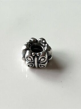Retired Pandora Sterling Silver Butterfly Charm Bead